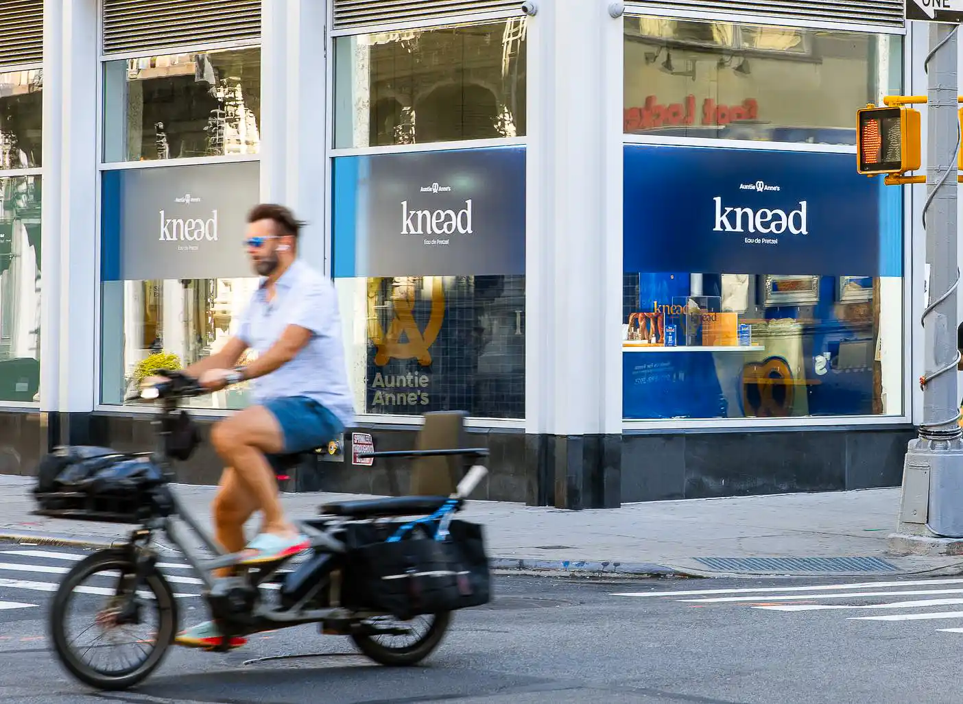 Exterior of knead, a Auntie Anne's fragrance popup