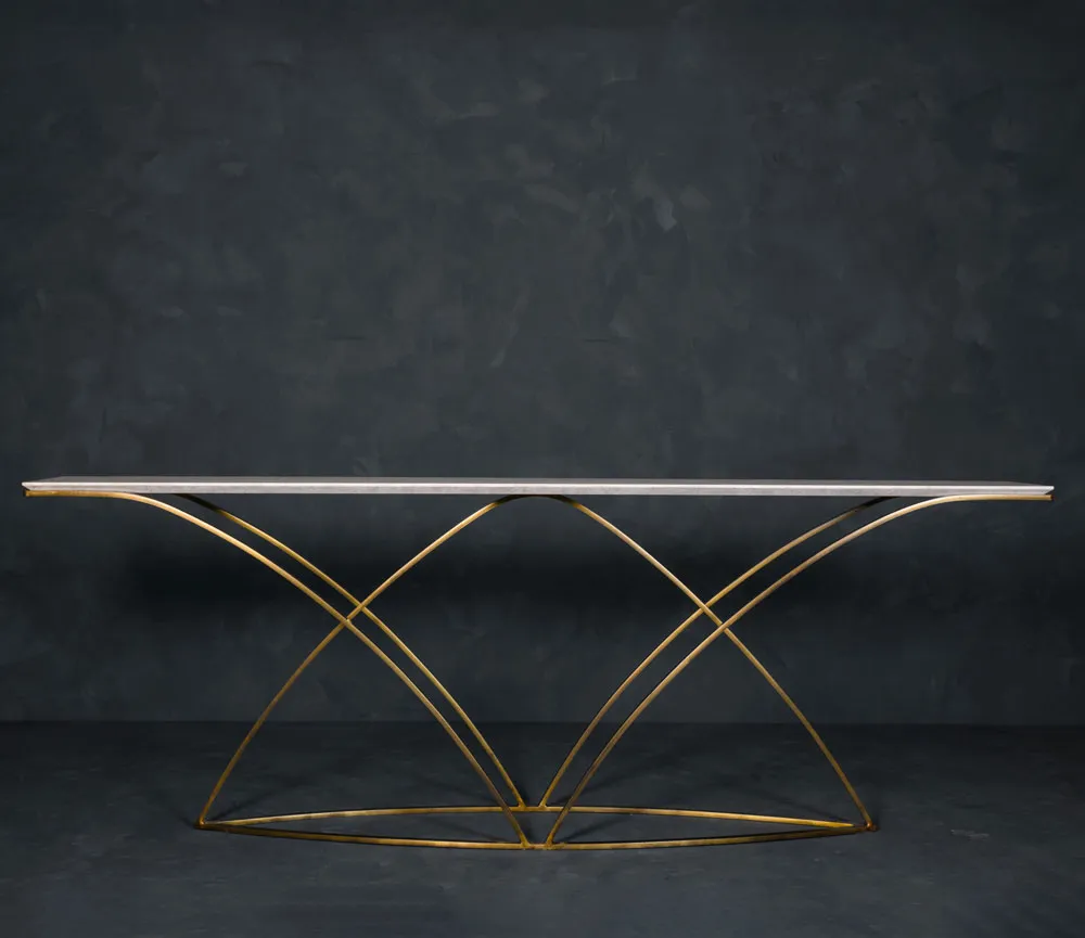 Modern wings inspired Console Table designed for AbnerHenry by Calvin Mai