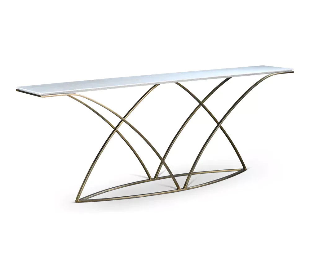 Modern wings inspired Console Table designed for AbnerHenry by Calvin Mai