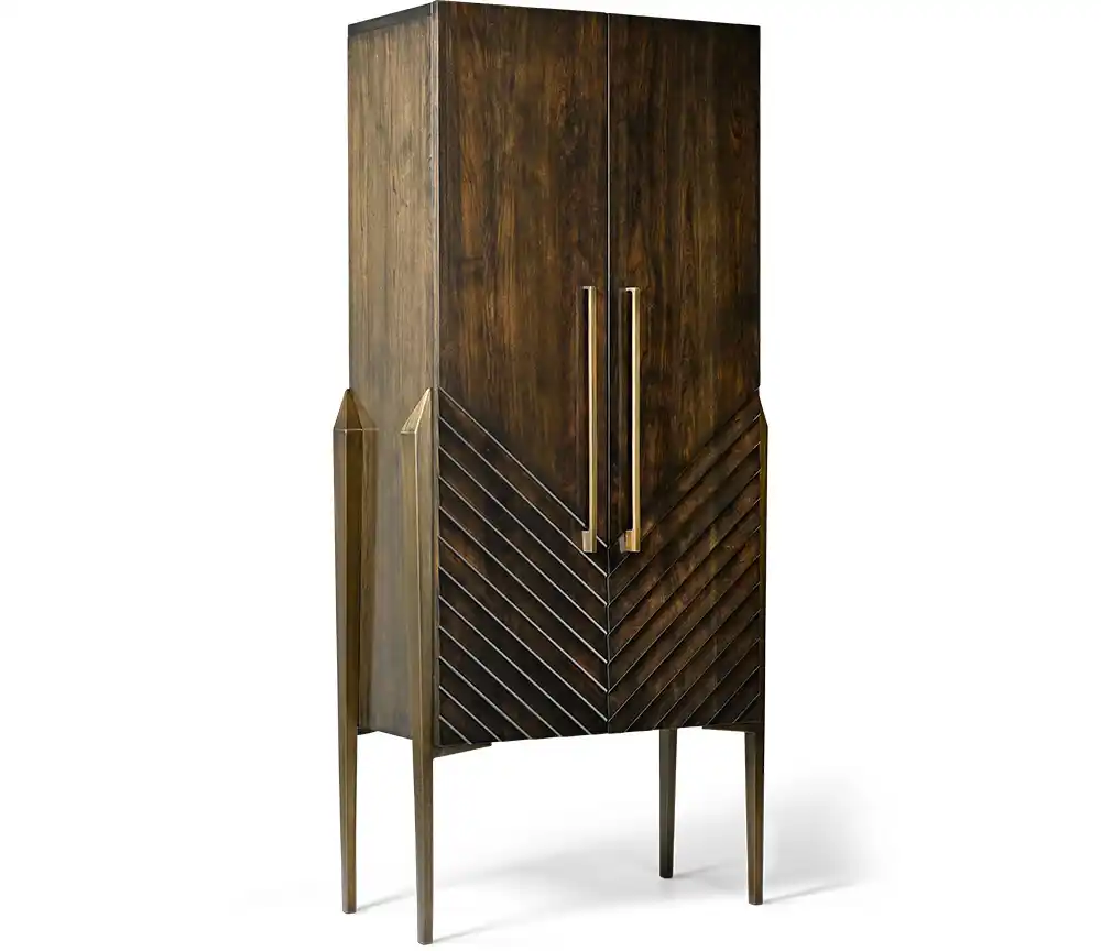 Contemporary waterfall cabinet designed for AbnerHenry by Calvin Mai