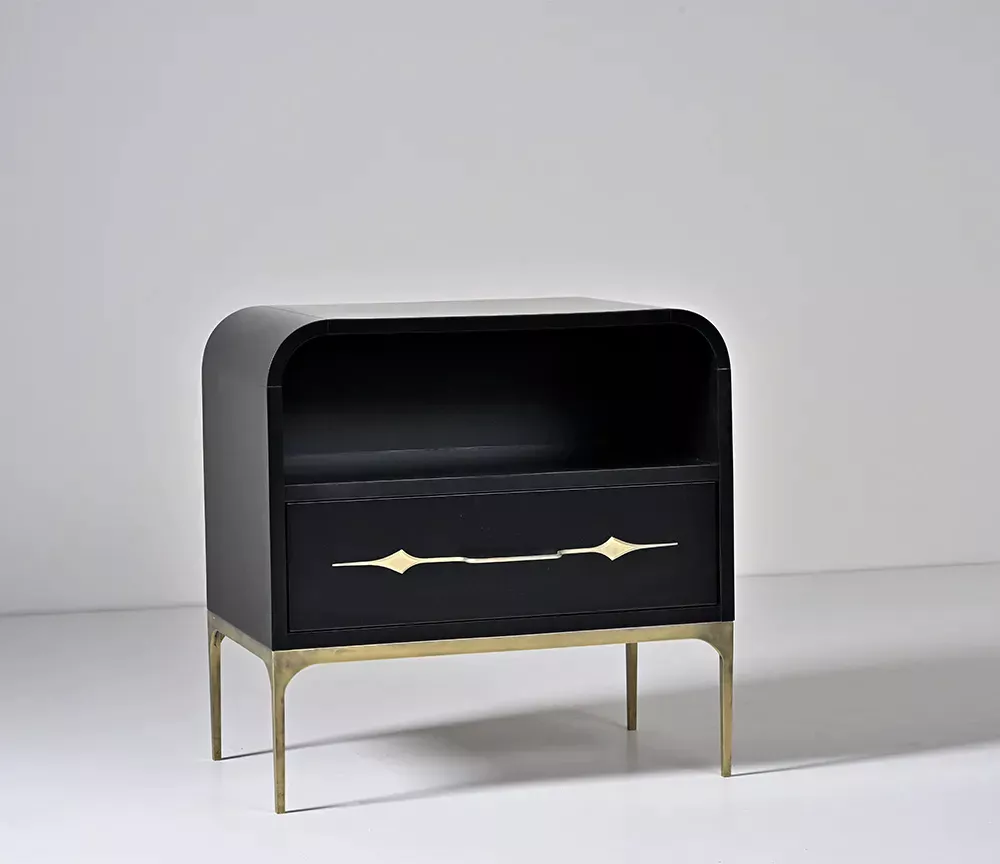 Modern gothic inspired nightstand designed for AbnerHenry by Calvin Mai