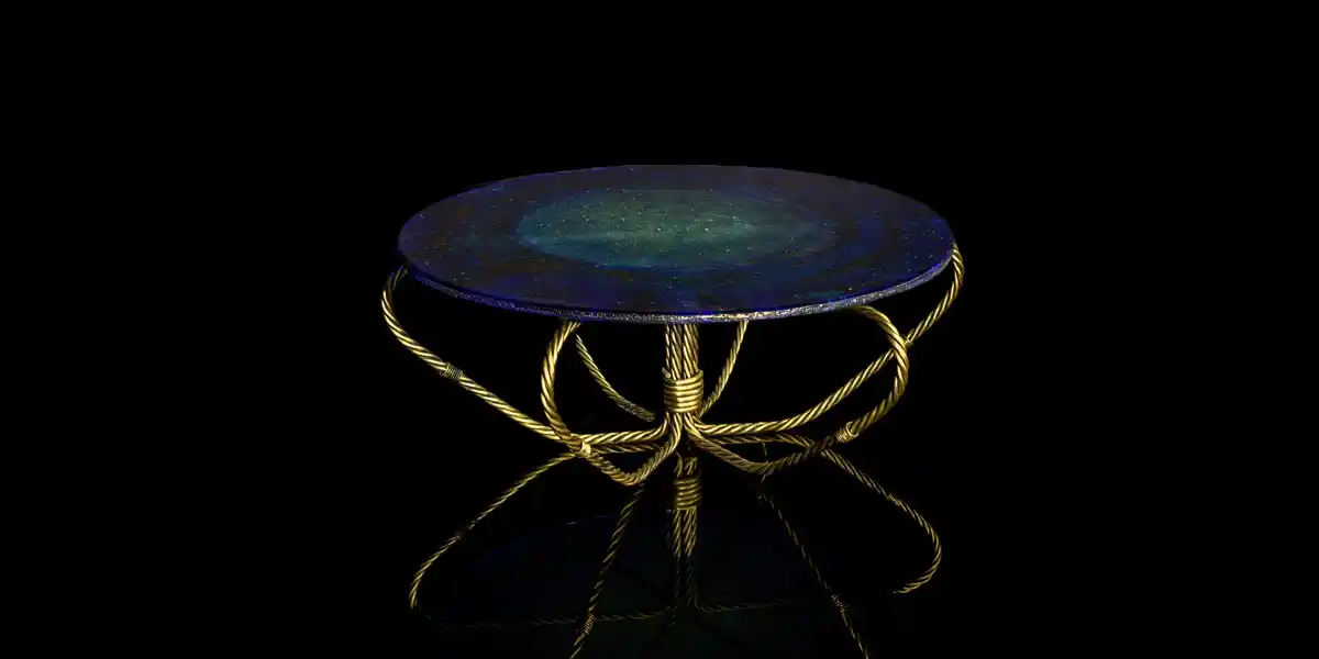 Seashore by Renoir inspired cocktail table designed for MET x AbnerHenry by Calvin Mai